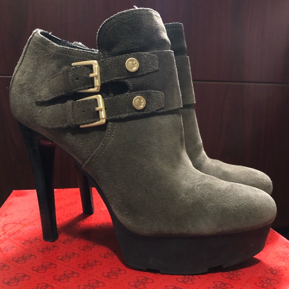 Guess - Platform Suede Booties
